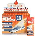Bramble Insole Foot Warmers - Heated Insoles - Odourless Air-Activated Warmers - Up to 10 Hours of Heat - 15 Pair (30 Warmers)