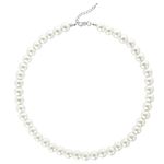 BABEYOND Round Imitation Pearl Choker Necklace Wedding Pearl Necklace for Brides White (Diameter of Pearl 10mm)