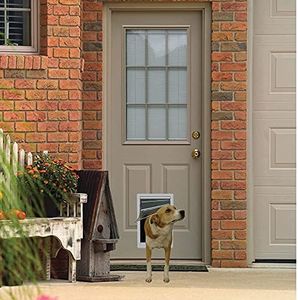 Ideal Pet Products Designer Series Plastic Pet Door with Telescoping Frame, Medium, 7" x 11.25" Flap Size