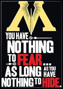 Ata-Boy Harry Potter Ministry of Magic Nothing to Fear 2.5" x 3.5" Magnet for Refrigerators and Lockers