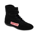Simpson Racing 28100BK The Hightop Black Size 10 SFI Approved Driving Shoes