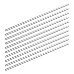 USAMILY 10pcs 5mm x 300mm Stainless Steel Solid Round Rods for Model, Lathe Bar Stock and DIY Craft (DIAM: 5mm)