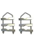 Eseno Satellite Wall Clamp Set. 2pce 60 x 130mm