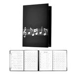 LAMEK Music Folder A4 Sheet Music Display Folder 4-Sided Unfolding File Holder for Piano Guitar Violin Paper Document Music Lovers Students Use