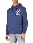 Superdry Men's Sportstyle Applique Hood Sweatshirt, Princedom Blue Marl, L