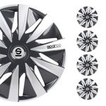 SPARCO SPC1491GRSV Set Sparco wheel covers Lazio 14-inch grey/silver