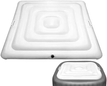 Housse De Spa Portable,Isolation Étanche,Housse De Spa Gonflable Carrée,Protection Solaire Et Antipoussière,Couvercle De Baignoire Gonflable De 135 Cm,Pour La Maison,terrasse,bain D'hiver En Extérieur