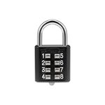 uxcell 8-Digit Combination Padlock Push Button Lock for Locker Cabinet Black