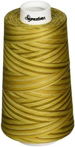 Signature 3 Ply Cotton Quilting Thread, 40wt/3000 yd, Variegated Antique Gold
