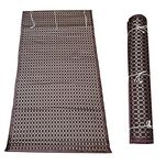 Foreign Holics Bamboo Curtains Chick Closer Roll Up Double Cloth Pull Down Blinds for Windows, Balcony, Office Feet (4.5 Width / 10 Height ft)