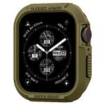 Spigen Rugged Armor Designed for Apple Watch Case Series 9/8/SE2/7/6/SE/5/4 45mm/44mm - Olive Green