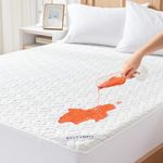 100% Waterproof Mattress Protector Full Size, Mattress Pad Cover 3D Air Fabric, Noiseless & Breathable Mattress Pad Fitted Style with Stretchable Pockets,Ultra Soft & Machine Washable