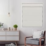 DEZ FURNISHINGS Cordless Blackout Roman Cellular Shade, 70" W x 72" H, Ivory