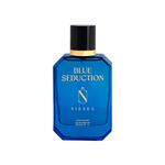 Nisara Blue Seduction Perfume For Men 100 ml | Long Lasting Eau De Parfum | Aqua-Fresh Aromatic Fougre Woody Fragrance | With Amber & Vetiver Notes | EDP Scent