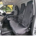 Waterproof Protective Seat Covers designed to fit the Ford Transit Custom as a one piece pull over option - Single and Double set