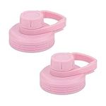 IRON °FLASK Spout Lid for Hydro Wide Mouth, Simple Insulated Sports Water Bottles, Modern Chug Lid, BPA Free (2 Lids) [Rose]