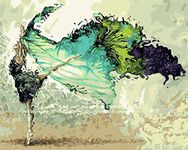 YEESAM ART DIY Paint by Numbers for Adults Beginner Kids, Ballet Dancer Ballerina Girl Abstract 16x20 inch Linen Canvas Acrylic Stress Less Number Painting Gifts (Girl, Framed)
