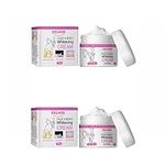 JOKBEN Face and Body Whitening Cream, Dark Skin Permanent Bleching Cream Lightening Brightening, Bleaches Brightens The Underarm Body, Removes Melanin (2PC), Pack of 1