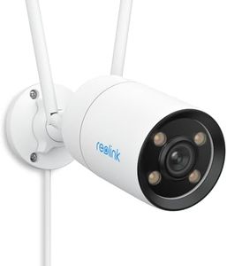 Reolink 2K Camera Surveillance WiFi Exterieure avec ColorX Vision Nocturne, Super Ouverture F1.0, Capteur Avancé 1/1.8'', 4MP Caméra Wi-FI 5GHz/2.4GHz, Détection Intelligente, Audio à 2 Voies, CX410W