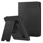 Fintie Stand Case for 6” Kobo Clara 2E eReader - Premium PU Leather Protective Cover Auto Sleep/Wake with Card Slot and Hand Strap, Black