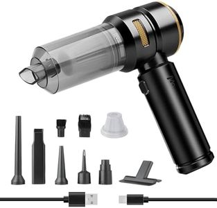 4 in 1 Cordless Handheld Vacuum Cleaner,Car Vacuum Cleaner,22000PA Strong Suction Mini Vacuum Cleaner,Dust Blower,Can be Used for Home,Car(Black-Gold)