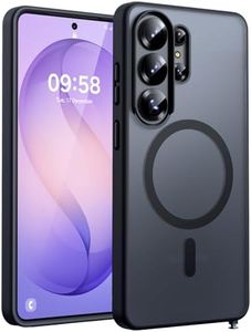 TOCOL for Galaxy S26 Ultra Case, Built-in Magnetic Ring, Drop Protection, Translucent Matte Phone Case for Galaxy S26 Ultra 6.9 inch (Black)