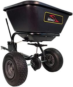 Brinly BS26BH-A Tow Behind Broadcast Spreader with Universal Hitch, 125 lb.