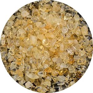 Natural Chip Stone Beads Citrine 5-8mm About 400 Pieces Irregular Gemstones Healing Crystal Loose Rocks Bead Hole Drilled DIY for Bracelet Jewelry Making Crafting (5-8mm, Citrine)