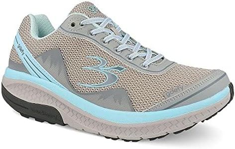 Gravity Defyer Proven Pain Relief Women's G-Defy Mighty Walk Gray, Aqua Athletic Shoes 11 M US - Women's Walking Shoes for Heel Pain, Foot Pain and Plantar Fasciitis, Grey, Aqua, 11