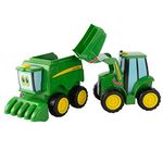 John Deere 736 47193 Farmin Friends-Johnny & Corey Combine, Green