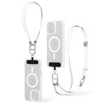 CYRILL Charm Strap, Clear Universal Cell Phone Strap, Waterproof Crossbody and Wristlet Strap - PVC Crystal Clear