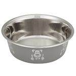 Neater Pets - Hungry Dog Stainless Steel Food or Water Bowl (Gray, 2 Cup)