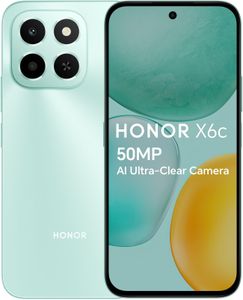 HONOR X6c Smartphone, 6GB RAM 128GB Storage – Ocean Cyan