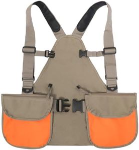 HUNTPAL Upland Hunting Vest Tactical Backpack Vest with Game Pouch and Pockets, Game Hunting Bag with Adjustable Chest and Waist Belts, Fot for Filed Bird Huntin, Blaze Orange
