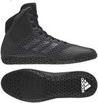 adidas Mat Wizard 4 Youth Wrestling Shoes, Black/Carbon, Size 2