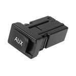 ACROPIX Front Aux Port Auxiliary Stereo Adapter Input Jack Fit for Toyota Matrix Camry Venza Highlander - Pack of 1 Black