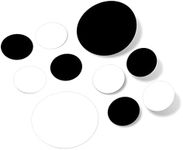 Black/White Vinyl Wall Stickers - 2 & 4 inch Circles (60 Decals)