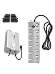 Ottapic Ultrasonic Mist Maker 12 Head 8400ml/h Ultrasonic Pond Fogger Humidifier Fog Machine Atomizing Plate with Buoy and 400W Power Adapter