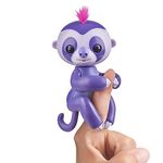 Fingerlings Sloth, Interactive Toy, Reacts to Sound, Movement and Touch