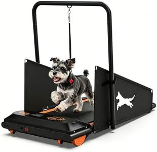 Dog Treadmill for Small Medium Dogs, Indoor Dog Running Machine, 35.85"x14.18" Non-Slip Running Belt, 0.5-4.0 MPH Adjustable Speed, 220 LBS Weight Capacity, LCD Display, Daily Home Pet Exercise