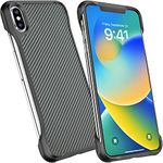 REBEL iPhone Xs Max Case [Gen-1 Aramid Fiber Series] Exposed Sides for Comfort, Protective Shockproof Corners, Drop Tested, Screen Protector Included, 6.5 Inch Phone 2018 (Aramid Fiber)