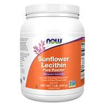 Now Foods, Sunflower Lecithin, Pure Vegan Powder, 454g, Lab-Tested, Gluten Free, Soy Free, Vegetarian