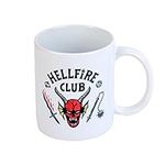 Grupo Erik Hellfire Club Stranger Things Ceramic Mug - 35 cl/350 ml – 3.74 x 3.15 Inch/9.5 x 8 cm - Stranger Things Hellfire Club Coffee or Tea Mug