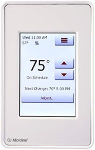 Radiant Electric Floor Heating Touch Screen Programmable Thermostat with GFCI, Includes Floor Sensor Model # UDG4-4999 by OJ Microline