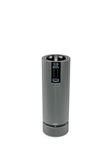 Peugeot - Electric Pepper Mill Rechargeable Line u'Select 15 cm + Peppercorns Included - 6 Preset Settings - Aluminium - Carbon Colour