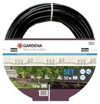 Gardena Micro-Drip-System Drip Irrigation Set Hedges/Bushes (50 m): Starter set, ready to use, water-saving irrigation system, simple & flexible connection technology (13501-20)