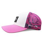 Grace Folly Trucker Hat for Men or Women- Many Cool Designs (Pink Rose)