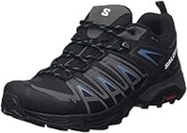 Salomon X Ultra Pioneer Gore-Tex Men's Hiking Waterproof Shoes, All weather, Secure foothold, and Stable & cushioned, Black, 9.5