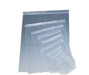 100 Grip Seal Bags 8" x 11" | Reusable Strong Zip Lock | Clear Resealable Plastic Bags | Polythene Packaging for Food Storage, Jewellery - by Sabco (8" x 11")