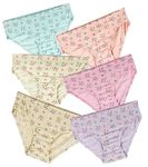 SHINE STAR Women's Pack of 6 Full Coverage Floral Printed Hipster Panty - 100% Super Combed Cotton Fabric with Inner Elastic Waistband Comfortable and Stylish Women's Underwear. (XL) Multicolour